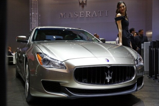 Maserati Quattroporte, производство на  Fiat, в деня на откриването на 84-тото международно автомобилно изложение в Женева, 4 март, 2014-та