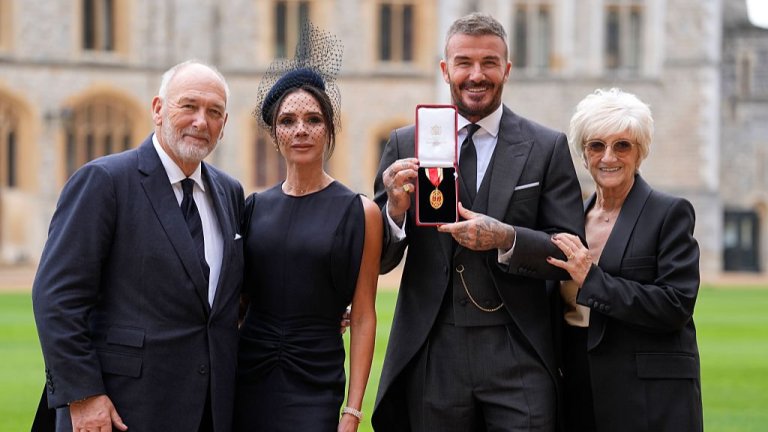 Дейвид Бекъм бе удостоен с рицарско звание от Крал Чарлз III