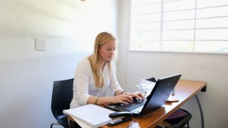 работа, служители, работещи, млади