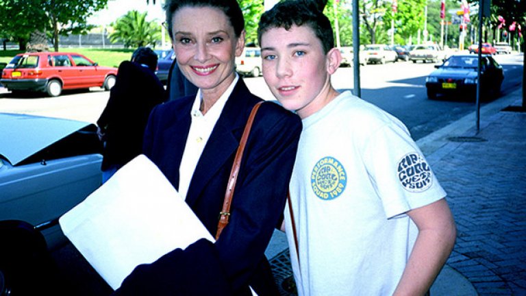 С Одри Хепбърн, 1991