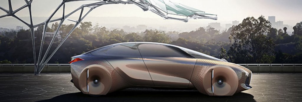 Моделът Vision Next 100 e произведен от въглеродни фибри и композитни материали