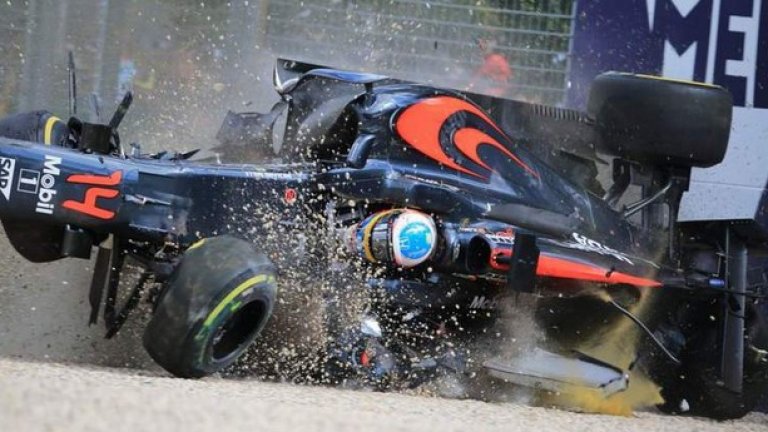 Испанецът направи няколко зрелищни премятания