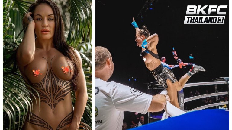 Боксьорка показа гърдите си след победа. "Отгледана" от порнозвезда, сега животът ѝ е голи юмруци и голи снимки
