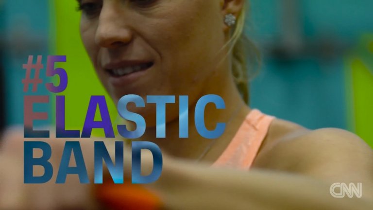 5. Разтягане с ластици – заздравява раменете, а те са изключително важни за всеки играч в тениса.