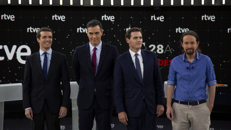 Кои са "Големите 5" в испанската политика в момента. Кой с какви позиции се очаква да излезе и кой с кого може да се коалира следизборно