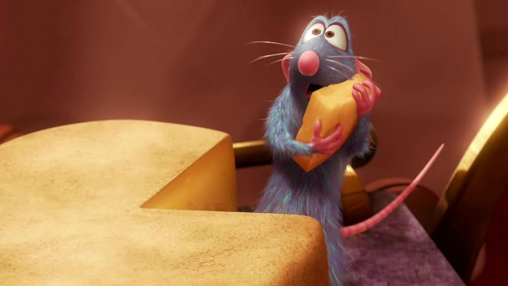 5. \"Ratatouille\" 
Престъпно подценен филм! Реми е мишка, която просто иска да бъде готвач. И въпреки, че историята е за сбъдване на мечти, тя също така е и за аутсайдери. Pixar никога не са правили дори близък до този филм, дори като имаме предвид,