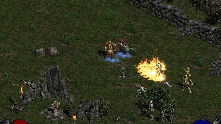 Diablo II (Blizzard Entertainment/Blizzard North)
Когато става въпрос за игрите на Blizzard, винаги е добре да се въоръжите с търпение, защото това е компания, която никога не се е съобразявала с предварителни планове и крайни срокове. За сметка на това обаче, когато нейна игра се появи на пазара, няма как тя да не се превърне в същински феномен. Такъв е случаят и с Diablo II, излязла цели четири години след оригинала. Като начало, петимата герои се различават много повече един от друг в сравнение с различията между тримата от първото Diablo. Разнообразието от чудовища и предмети също е многократно по-голямо. 
Възможностите за преиграване на Diablo II са практически безкрайни, тъй като нивата отново се генерират всеки път kd случаен принцип, а след първото “превъртане” пред вас се разкриват нови предизвикателства. Всичко това, и вниманието на Blizzard към детайлите в геймплея, обяснява защо шест години след излизането на Diablo III, втората част продължава да бъде обект на такъв интерес.