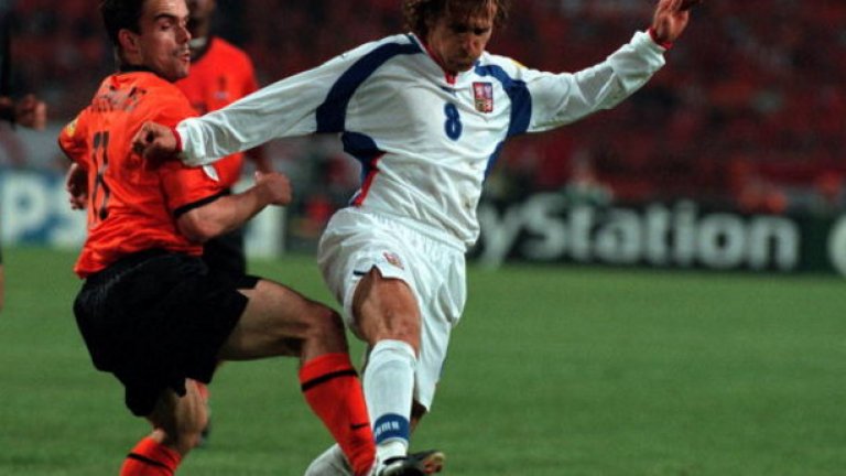 Карел Поборски
Чехът вкара запомнящ се гол на четвъртфиналите през 1996, който му донесе трансфер в Манчестър Юнайтед.
