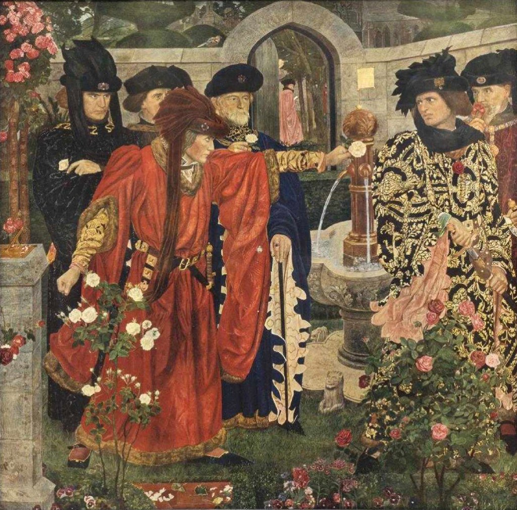 Plucking_the_Red_and_White_Roses,_by_Henry_Payne