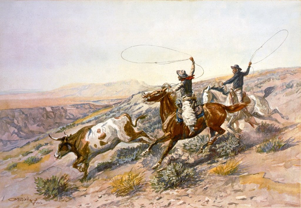 Charles_Marion_Russell_-_Buccaroos_(1902)