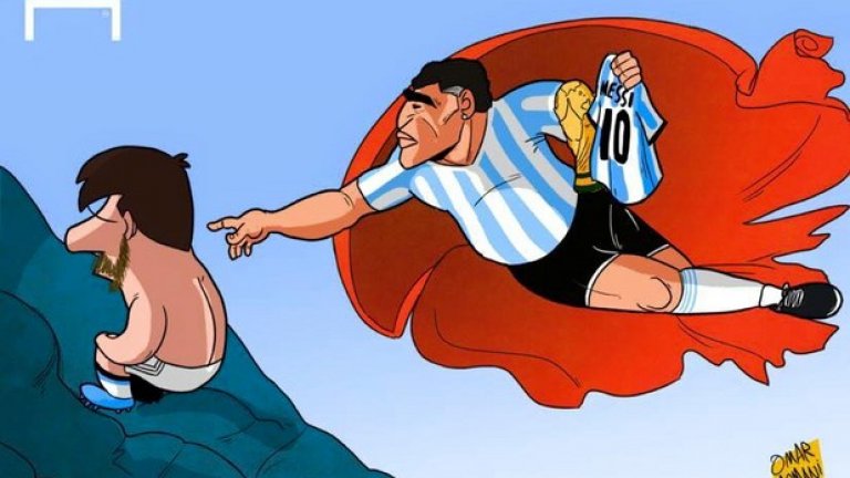 Диего Марадона и други легенди на Аржентина се опитаха да разубедят Меси