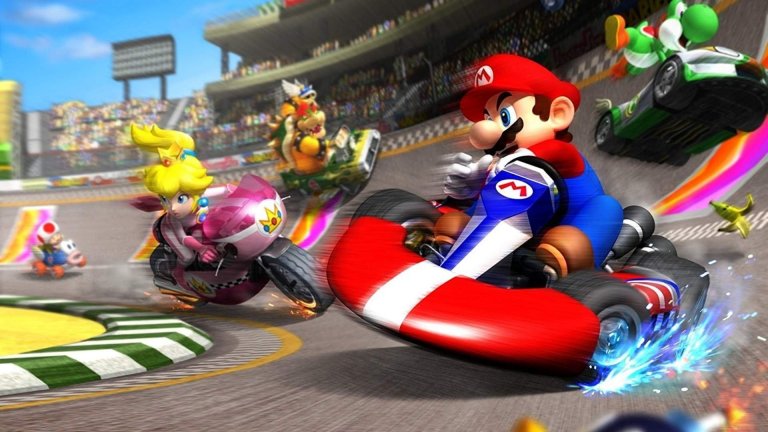 Mario Kart 8 Deluxe
Mario Kart 8 Deluxe е кулминацията на абсолютната доминация на тази серия в поджанр, който сам по себе си е създаден именно от първата Super Mario Kart през далечната 1992 г. Красива е, предлага разнообразни режими за игра по различни писти и също така е натъпкана с един куп шантави неща, които можете да отключите - общо взето всичко необходимо за един перфектен карт рейсър.