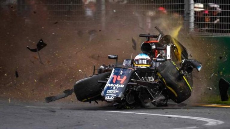 Алонсо благодари на ФИА за стриктните мерки за сигурност, благодарение на които оцеля днес