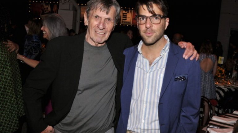 Нимой заедно със Закари Куинто, който играе по-младата версия на мистър Спок. Ролята сближи двамата актьори и те станаха близки приятели