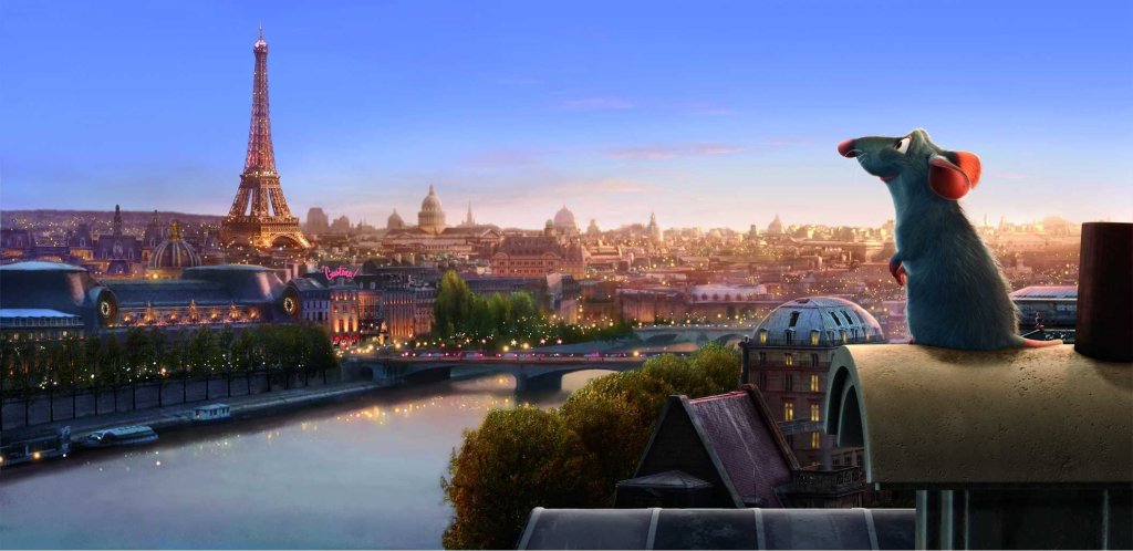 \"Рататуи\" (Ratatouille)
Завършваме с тази наивна анимация, която има в себе си всичко \"френско\" - храна, краен шовинизъм в лицето на някои персонажи, любов, френски шансони, акордеони и изобилие от добро настроение. 
