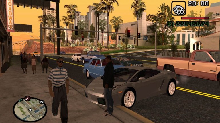 Grand Theft Auto: San Andreas 
Когато Grand Theft Auto III се появи през 2001 г. за PlayStation 2 (точно така, РС версията идва едва половин година по-късно), играта бе приветствана като революция в гейминга. В онази далечна година 3D графиката и концепцията за отворен свят бяха нещо съвсем ново и съвсем закономерно се приеха много положително. Последвалата я Grand Theft Auto: San Andreas е израз на порива на гейм индустрията да се възползва по най-разнообразен начин от новопридобитата свобода благодарение на напредналите хардуерни и софтуерни възможности. 
Смятано за едно най-значимите заглавия на шестото поколение и от много журналисти и геймъри за една от най-великите видеоигри, правени някога, San Andreas получи възторжени отзиви от много критици, които похвалиха музиката, историята и геймплея. Тя стана най-продаваната видеоигра на 2004 г., както и една от най-продаваните видеоигри за всички времена. Да вървиш свободно из града, да пребиваш случайни минувачи, да караш безцелно най-различни превозни средства и да се отклоняваш от историята с нелепи странични мисии звучи като евтино забавление, но едва ли има сериозен геймър, който да не се е отдал на него, дори и за малко. 
Моят личен спомен е, че именно San Andreas ме накара да си купя за пръв път геймпад, за да играя по-автентично.