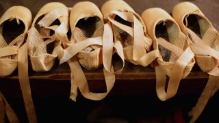 Dancers From The Scottish Ballet Prepare For The Christmas Season