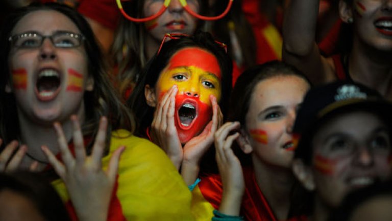 Европа в червено и жълто