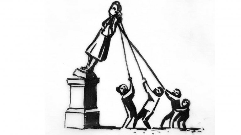 Премахването на статуята на бял търговец на роби в Бристъл накара артиста да даде компромисно предложение