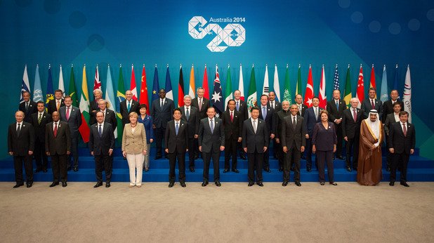 Обща снимка на лидерите от Г-20 