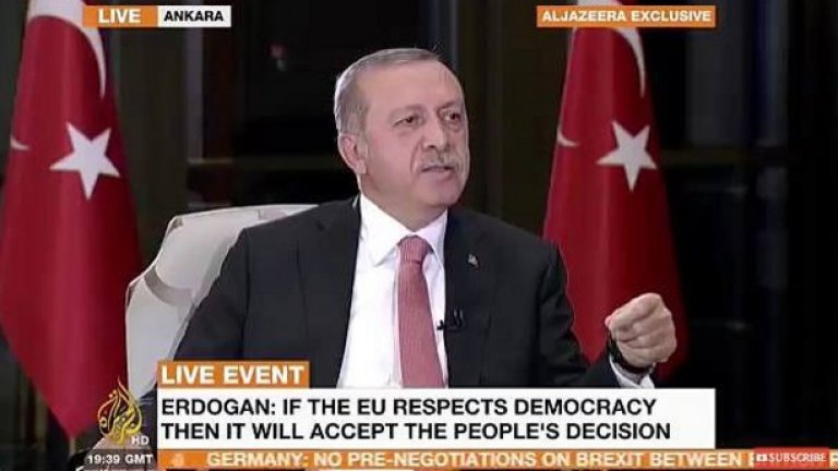 ЕС не е целият свят, каза турският президент 