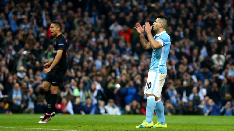 4. Гуардиола трябва да се замисли дали да остави Серхио Агуеро да изпълнява дузпите
Аржентинецът си спечели, но след това и изпусна дузпата, което можеше да коства много на Манчестър Сити. Да, вкара от бялата точка срещу УБА през уикенда, но пропусна две от последните три дузпи в Шампионската лига. Давид Силва неведнъж е изпълнявал наказателните удари за „гражданите”, а защо да не се даде шанс и Кевин де Бройне?