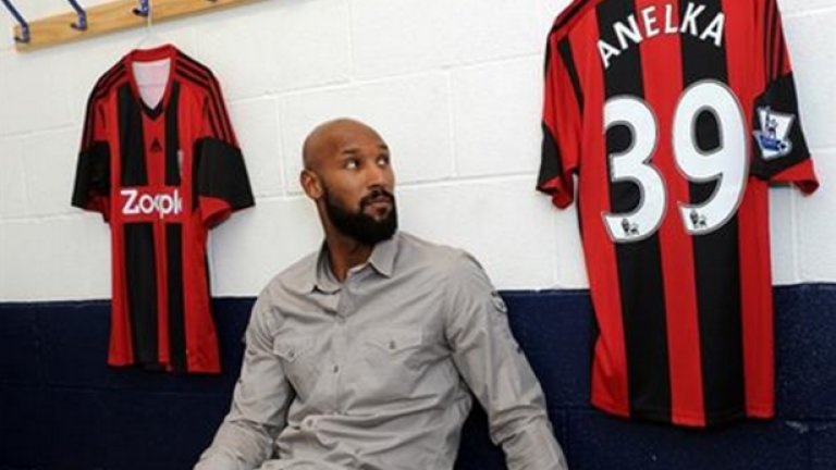 По време на представянето си като играч на Уест Бромич, Никола Анелка показа, че гледа с "нетърпение" към момента, в който ще облече фланелката на тима.