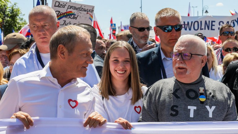 Доналд Туск и Лех Валенса