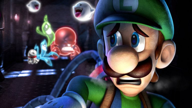 Luigi's Mansion (GameCube)
През есента на 2001 г. на пазара излиза новата конзола GameCube, но мнозина се притесняват, защото тя е първата в историята на Nintendo, чиято премиера не е съпроводена с появата на нова Mario игра. Вместо това, честта да представи семейството се пада на неговия брат Luigi, главен герой на екшън приключението с хорър елемент Luigi's Mansion. И той го прави блестящо - неочакваната игра е пълна с неподправен хумор и комични ситуации и носи неповторимата марка Nintendo, като японците показват, че могат да съчетаят ужасите с традиционната си сила да правят игри, подходящи за деца. 
В началото на играта страхливият ни герой подозрително печели имение, което всъщност е пълно с духове и други същества от отвъдното. Въоръжен с вярната си прахосмукачка Poltergust 3000 и Game Boy Horror (пародия на конзолата Game Boy Color), той трябва да изчисти имението от неговите неканени обитатели и да спаси своя брат.