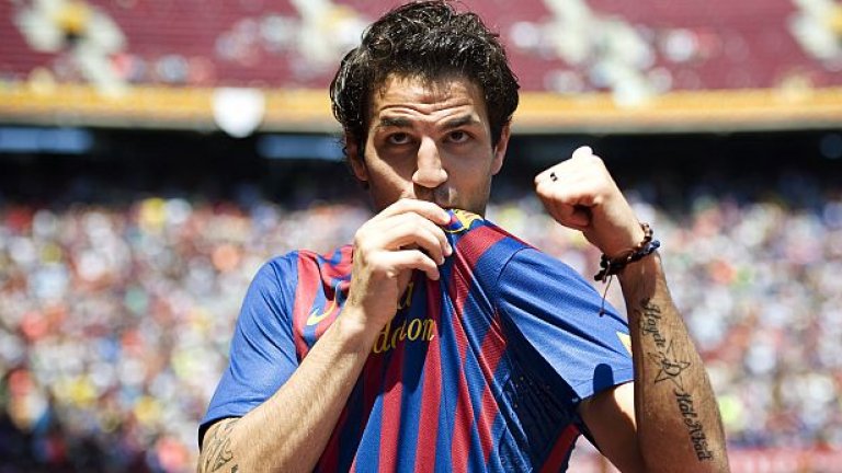 Франсеск Фабрегас се върна от Арсенал в родната Барселона точно когато каталунците сдадоха титлите в Примера дивисион и Шампионската лига