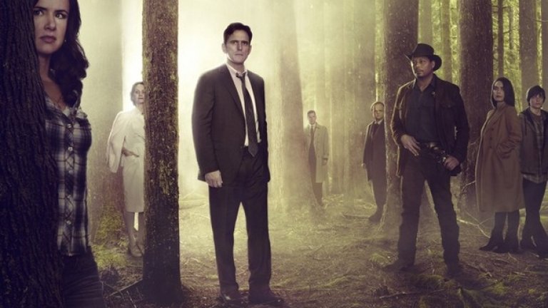 Уейуърд Пайнс (Wayward Pines)
Това пък е най-новият и първи сериал на М. Найт Шаямалан – човекът, който все пак направи „Шесто чувство” и „Селото”. В този ред на мисли, ако има нещо, в което Шаямалан е добър, то това е разказването на мистерии. А романът на Блейк Крауч му пасва като ръкавица. Мат Дилън пък влиза в главната роля, а Джулиет Луис  е в поддържаща. Историята разказва за детектив, който отива в малкото градче Уайуърд Пайнс, за да търси свои изчезнали колеги. Проблемът е, че му се случва инцидент и той не помни нищо, а когато паметта му започва да се завръща, онова което си спомня и вижда не е никак добро и е меко казано странно. Може би е редно да препоръчам на всички да прочетат романа, но съм сигурна, че сериалът ще им се услади също така добре. Световната му премиера е на 26 март в Лондон, а у нас шоуто тръгва през май по FOX.