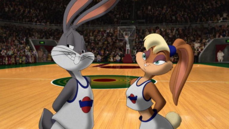 Бъгс беше баскетболна звезда и в игралния филм "Космически забивки"