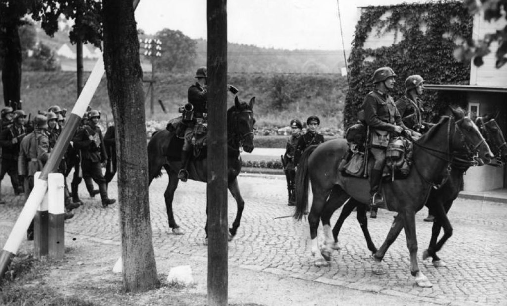 Polen, Schlagbaum, deutsche Soldaten