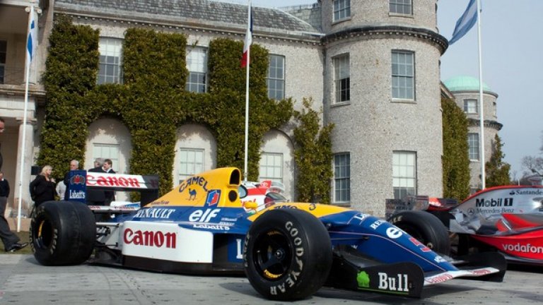 Любимият болид на Марк - FW14B от 1992, с който Найджъл Менсъл спечели световната титла