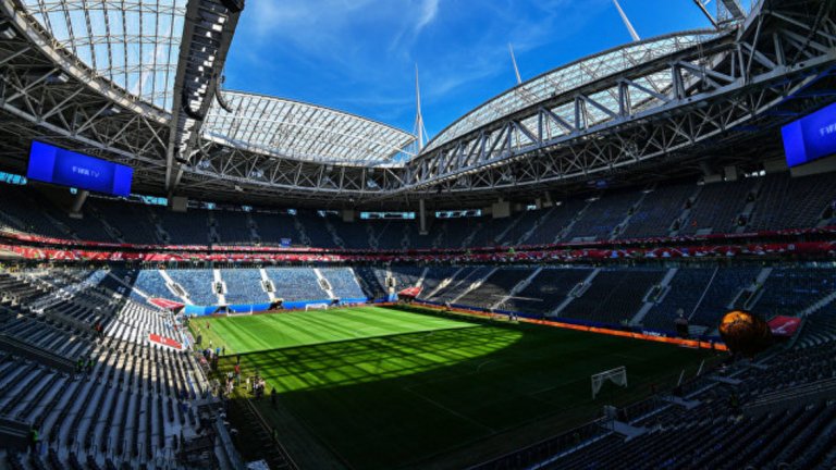 Стадион "Санкт Петербург"

Стойност 43 млрд рубли, капацитет - 68 хиляди зрители

Напълно готов.