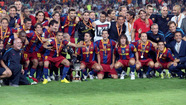 Барселона започна сезона с трофей - Суперкупата на Испания и продължи фантастичното си представяне с подобряването на серия от рекорди в първенството