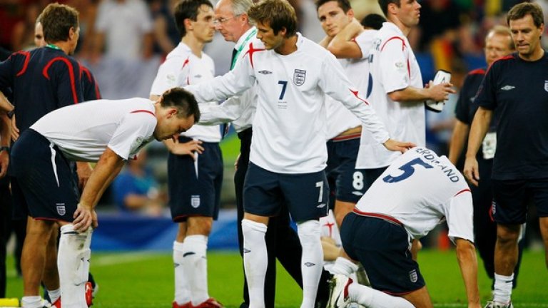 На Световното първенство през 2006 г. Англия отпада от Португалия на 1/4-финалите след изпълнения на дузпи.