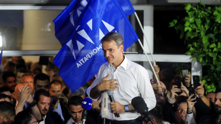Партията на Мицотакис "Нова демокрация" е събрала 44% от гласовете на гърците.