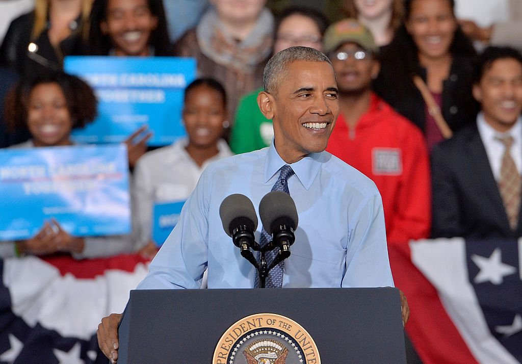President Obama Campaigns For Hillary Clinton In North Carolina