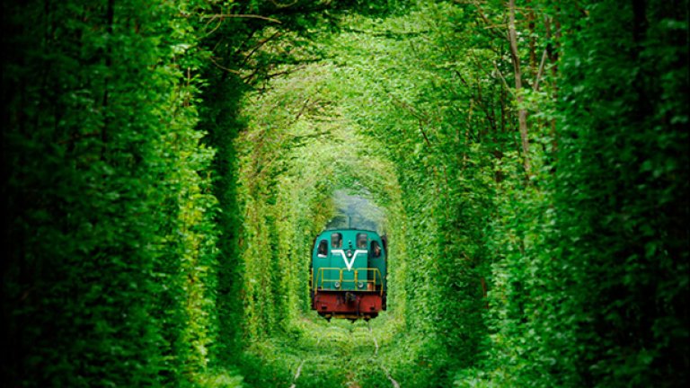Тунелът на любовта в Украйна