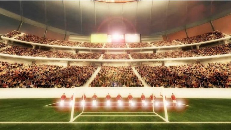 11 виртуални играчи на Рома "излязоха да поздравят публиката" по време на презентацията.