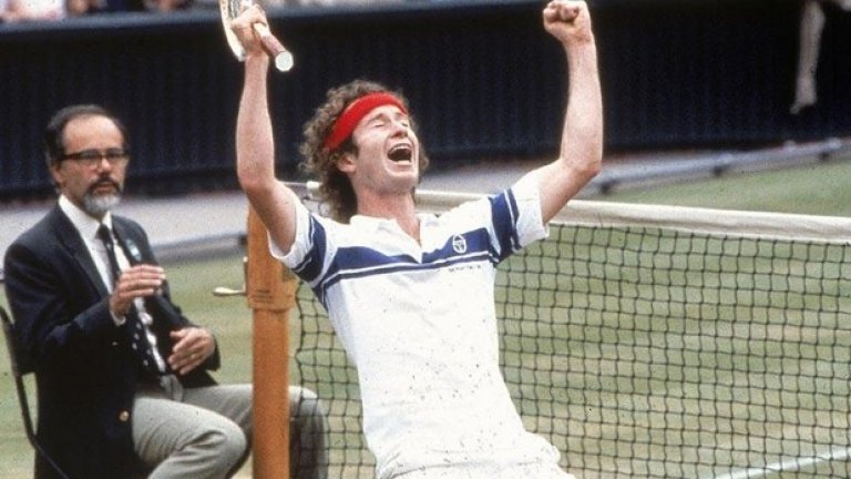4 юли 1981 г. Джон Макенроу е в еуфория след първата си победа си на "Уимбълдън", пречупвайки на финала Бьорн Борг. Американската легенда Макенроу печели турнира още два пъти.