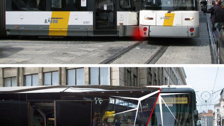 Ето какво би се случило обаче, ако кабина с обратно наклонено стъкло се сблъска с друго превозно средство