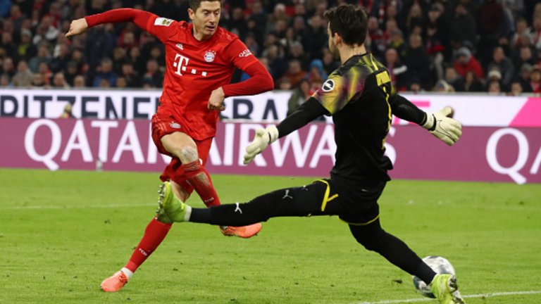Левандовски отбеляза два от головете за Байерн.
