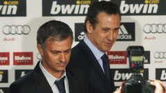 Жозе Моуриньо (вляво) може да се окаже твърде самостоятелен за вкуса на Хорхе Валдано