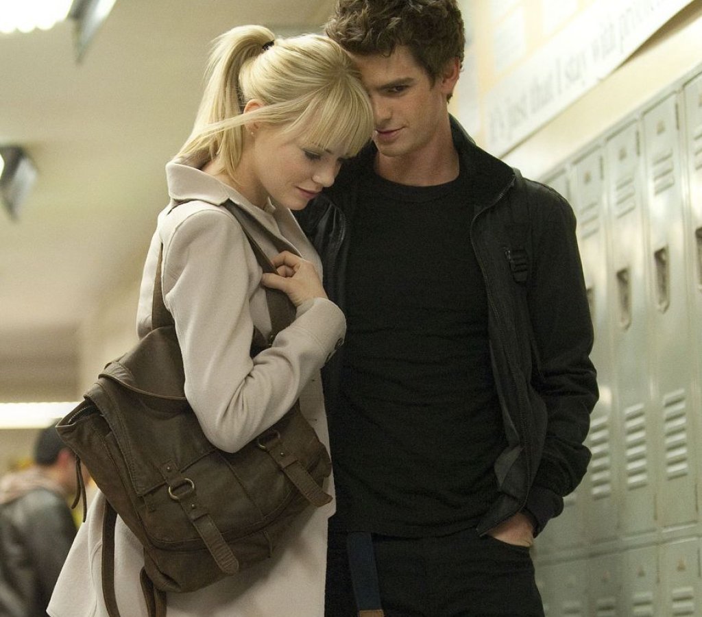 Ема Стоун и Андрю Гарфилд в Невроятният Спайдър-мен