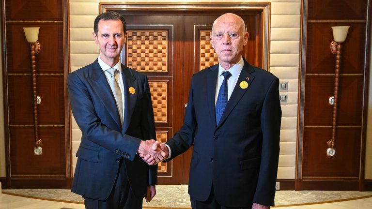 Асад възобнови отношения и с президента на Тунис Каис Саид